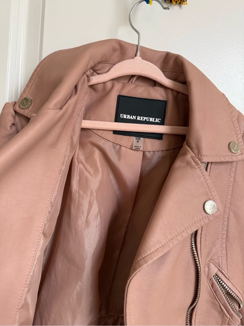Urban Republic Faux Leather jacket for girls size 4
